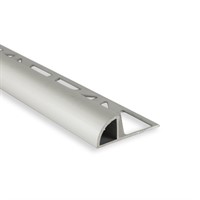 Kakellist kvartsrund alu. silvereloxerad matt 8mm 2,5 m – produktbild