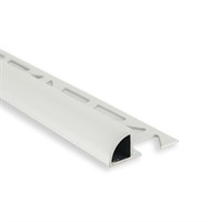 Kakellist kvartsrund alu. vit 8mm 3m – produktbild