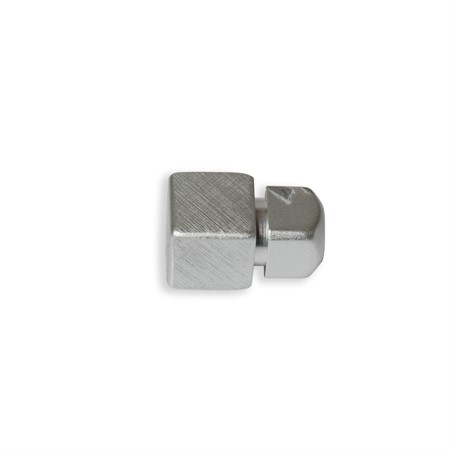 Hörndel kvadrat alu. kryssborstad 11mm