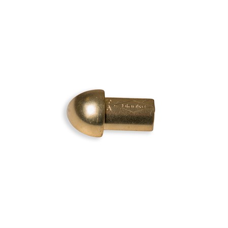 Hörndel kvartsrund alu. guldeloxerad blank 10mm