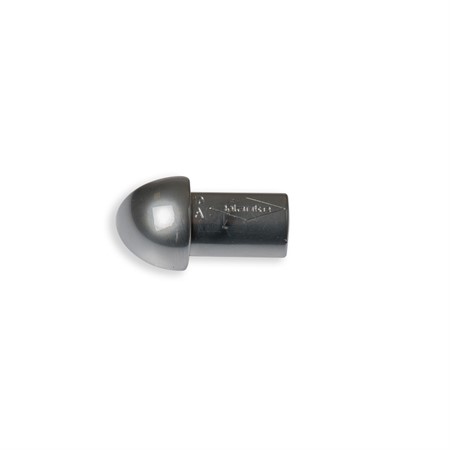Hörndel kvartsrund alu. silvereloxerad blank 11mm