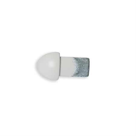 Hörndel kvartsrund alu. vit 8mm