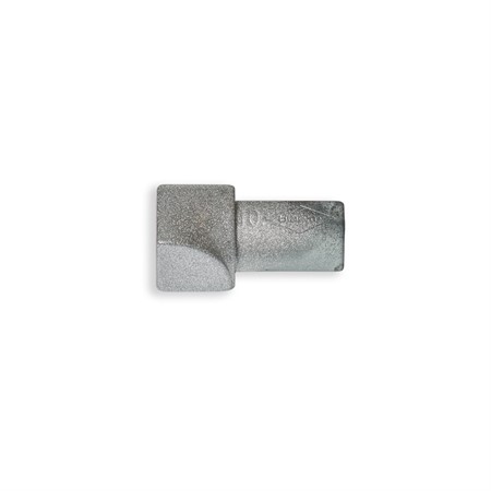 Innerhörndel kvartsrund alu. silvermetallic 6mm