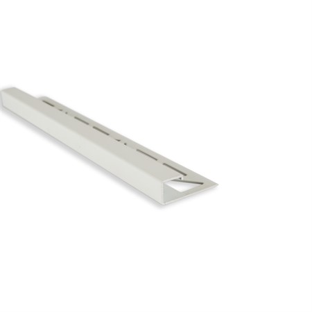 Kakellist kvadrat alu. vit 12,5mm 3m