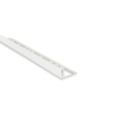 Kakellist rak alu. vit 4,5mm 2,5m