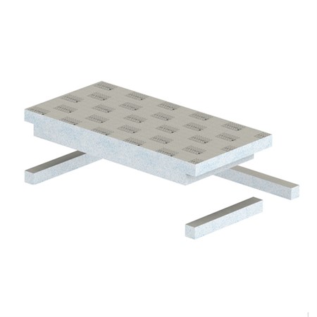 Bänk för hörn Relax BA Float, 610x430x100mm