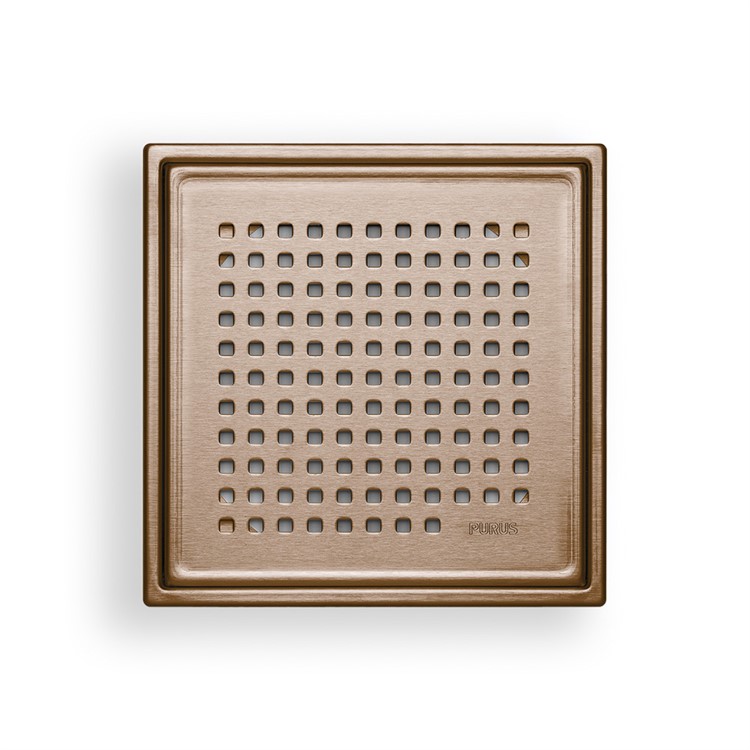 Golvsil Purus Square Chess brons 197x197mm – produktbild