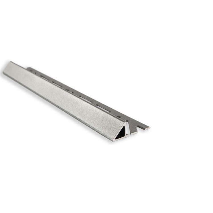 Kakellist 45° alu. silvermetallic 8mm 2,5 m – produktbild