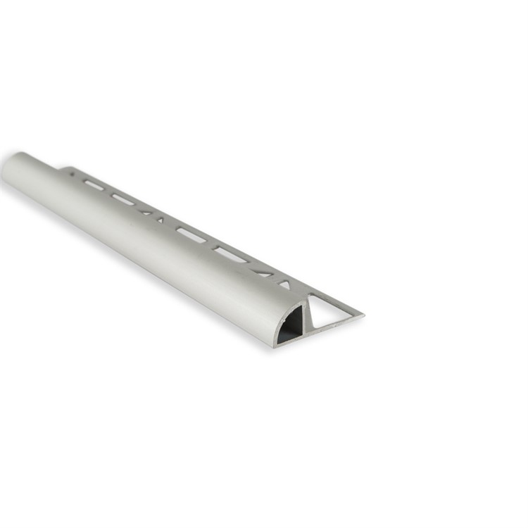 Kakellist kvartsrund alu. silvereloxerad matt 8mm 2,5 m – produktbild